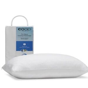 COOP SLEEP GOODS THE CLOUD COOLING PILLOWCASE 19x27 STANDARD QUEEN WHITE-New